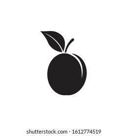 Plum logo vector icon design template