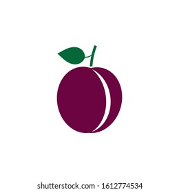Plum logo vector icon design template
