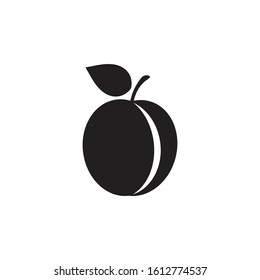 Plum logo vector icon design template