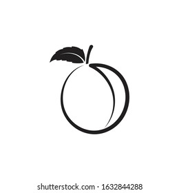 Plum logo vector icon design template