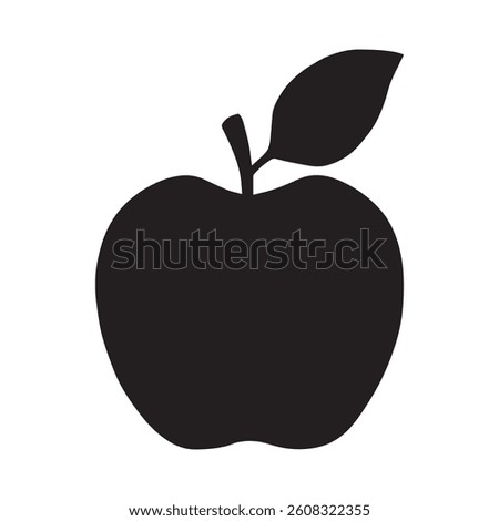 Plum silhouette Fresh plum silhouette
