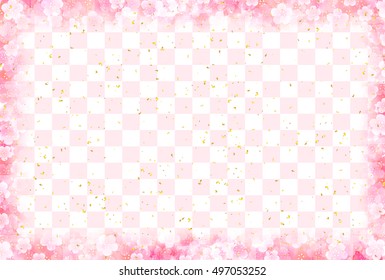 
Plum spring New Year's card background
