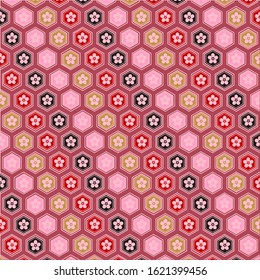 Plum spring pattern Japanese paper background