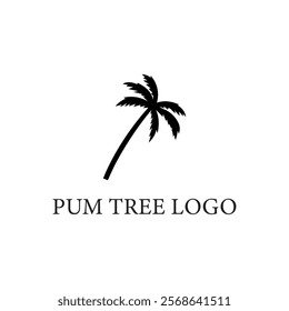 Plum tree logo icon vector concept