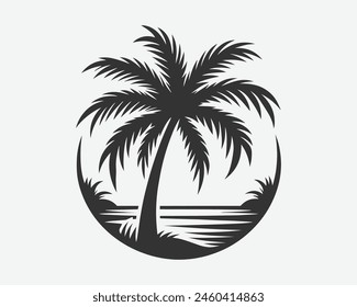 plum tree silhouettes white background Vector