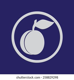Plum vector icon