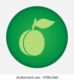 Plum vector icon 