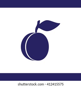 Plum vector icon 