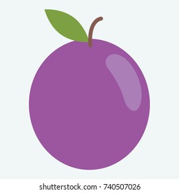 Plum Vector Illustration