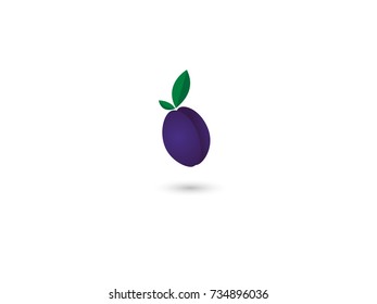 Plum vector or logo