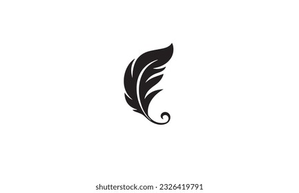 plumage infinit logo black simple flat icon on white background