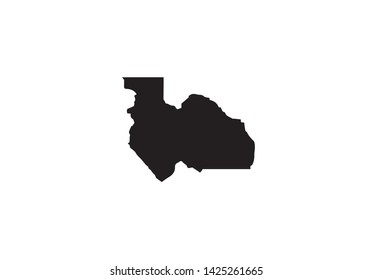 Plumas County Outline Map California Region