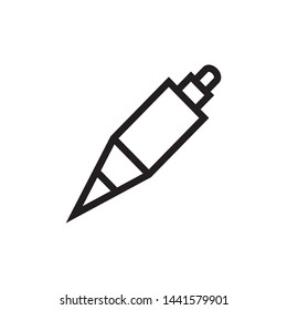 Plumb bob icon design template. Vector EPS 10