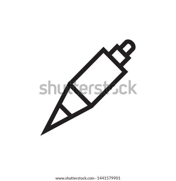 Plumb Bob Icon Design Template Vector Stock Vector Royalty Free 1441579901 Shutterstock