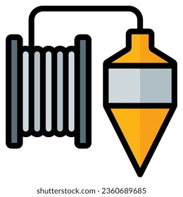 icono del botón de expansión en el estilo de línea relleno aislado en el fondo blanco. Herramientas de construcción, ilustración vectorial para proyectos de diseño gráfico