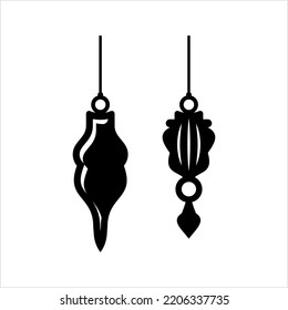 Plumb Bob Icon, Plummet Icon, Construction Tool Icon Vector Art Illustration