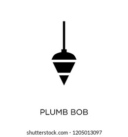 Plumb bob icon. Plumb bob symbol design from Construction collection. Simple element vector illustration on white background.