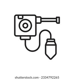 Ilustración del vector de iconos de contorno de Bob de complemento