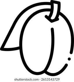 plumb icon. Thin Linear Style Design Isolated On White Background