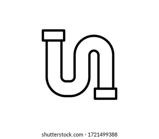 Plumb line icon. Vector symbol in trendy flat style on white background. Plumb sing for design