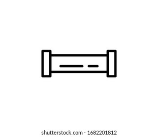 Plumb Premium Line Symbol. Einfaches hochwertiges Piktogramm. Moderne Kontursymbole. Schlagt die Vektorillustration auf weißem Hintergrund. 