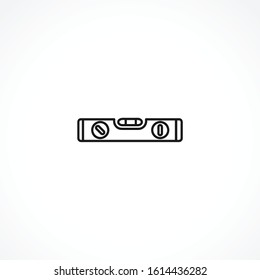 Plumb rule tool icon on white background