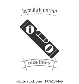 Plumb rule tool simple vector icon. Plumb rule tool simple vector icon. Plumb rule tool simple vector icon.