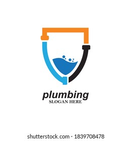 Plumb Service logo designs Template with water symbol, Plumbing logo designs vector
