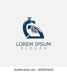 Plumb water Service logo design concept vector, home Industry Logo template