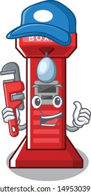 Plumber boxing game machine in cartoon shape