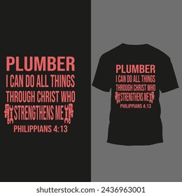 plumber i can do all things through christ who strengthens me philippians 4:13 svg