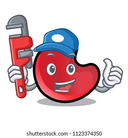 Plumber candy moon mascot cartoon