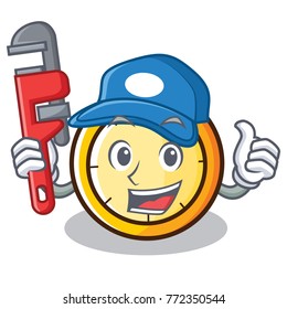 Plumber chronometer character cartoon style