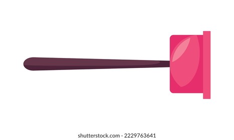 Plumber composition with isolated cartoon style home fixture fixing image on blank background vector illustration