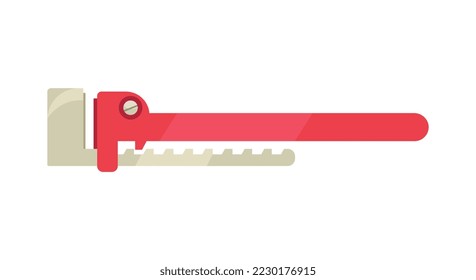 Plumber composition with isolated cartoon style home fixture fixing image on blank background vector illustration