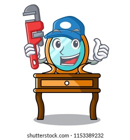Plumber dressing table mascot cartoon