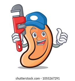 Plumber Ear mascot cartoon style