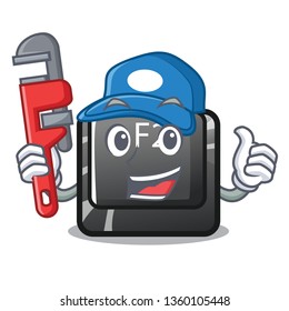 Plumber f2 button on the mascot computer