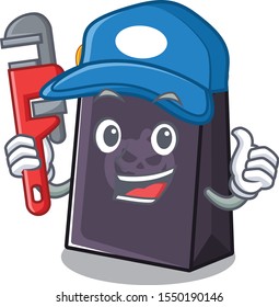 Plumber halloween bag with the mascot shape