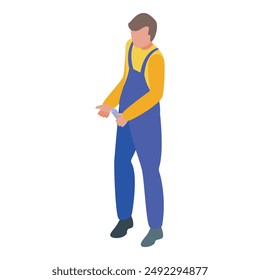Plumber is holding a plumbing pipe, preparing for a plumbing job