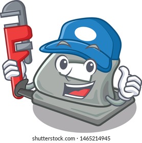 Plumber hole puncher in the cartoon shape