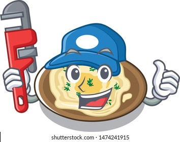 Plumber hummus isolated with in the character