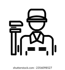 Plumber Icon, True Black Icon