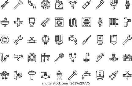 Ícones do encanador Ícone simples do vetor. Modelo de design de símbolo de ilustração para elemento de interface do usuário móvel da Web. 