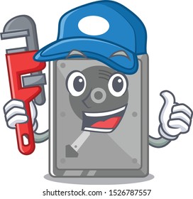 Plumber internal hard drive with cartoon shape