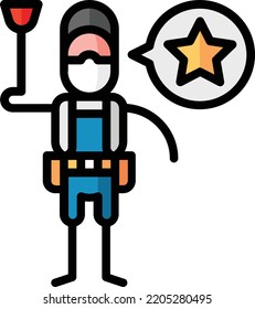 ilustración del material del elemento de diseño aislado del plomero. Vector de fondo blanco