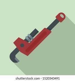 Plumber key icon. Flat illustration of plumber key vector icon for web design