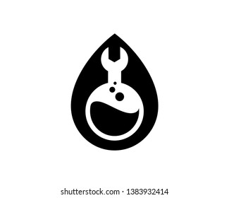 Plumber or Laboratory Logo Template, Icon, Symbol - Vector