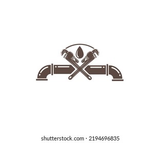 Plumber logo for business vector 