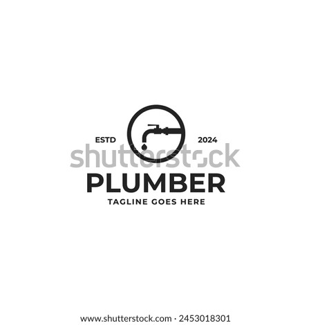 Plumber logo design illustration idea